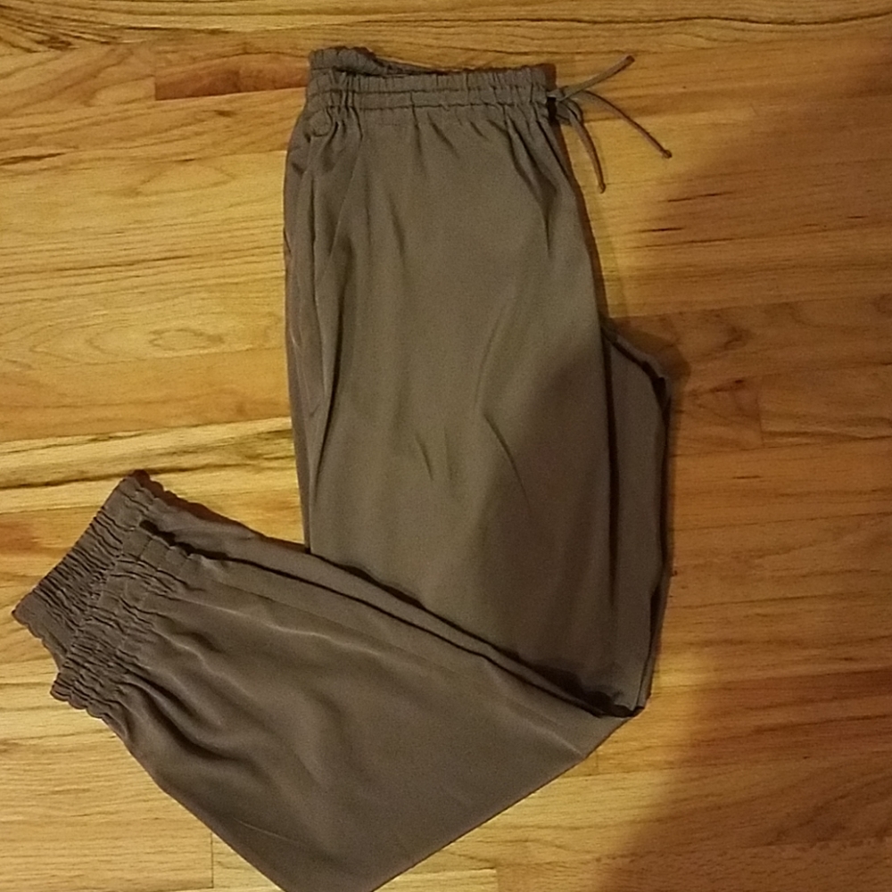 Satin like parachute pant